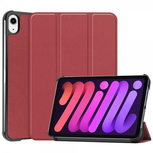 iPad mini (gen 6)/iPad mini (A17 Pro) Cover Foldbart Smart Vinrød