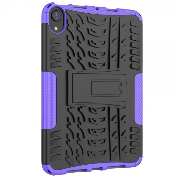 iPad mini (gen 6)/iPad mini (A17 Pro) Cover Dækmønster Stativfunktion Lilla