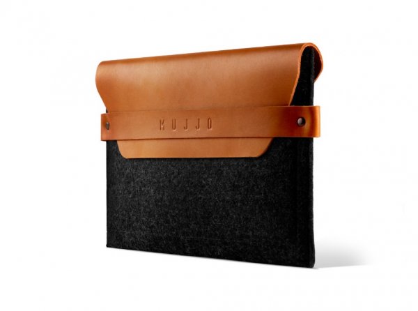 Mujjo iPad Mini Envelope Sleeve 8" Brun Sort