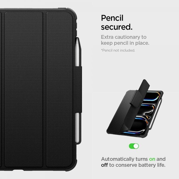 Spigen iPad Pro 11 (M4/M5) Cover Rugged Armor Pro Sort