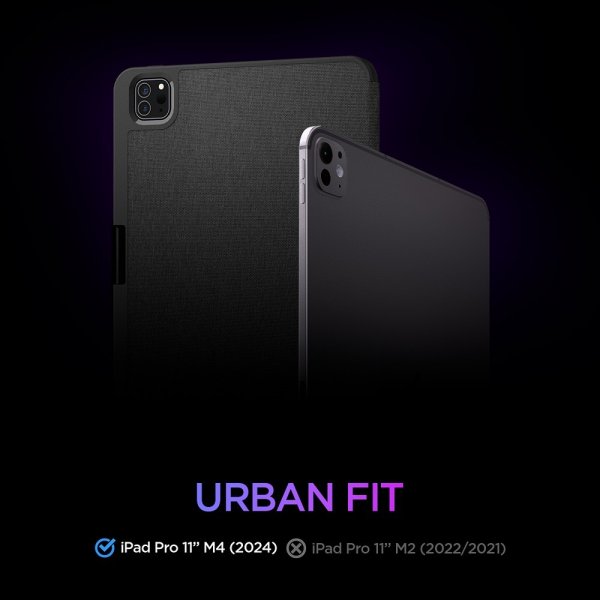 Spigen iPad Pro 11 (M4/M5) Cover Urban Fit Sort