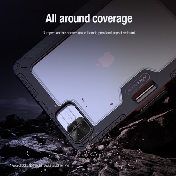 Nillkin iPad Pro 11 (M4/M5) Cover Bumper Leather Case Pro Sort