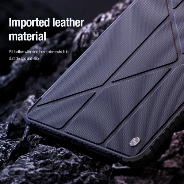 Nillkin iPad Pro 11 (M4/M5) Cover Bumper Leather Case Pro Sort