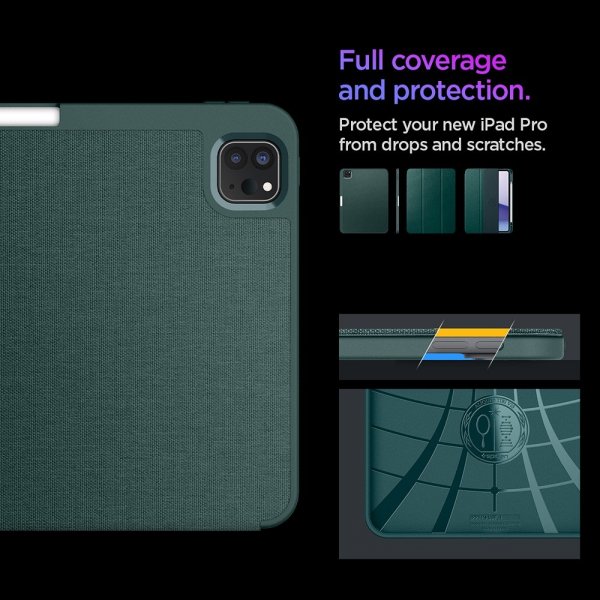Spigen iPad Pro 11 (M4/M5) Cover Urban Fit Midnight Green
