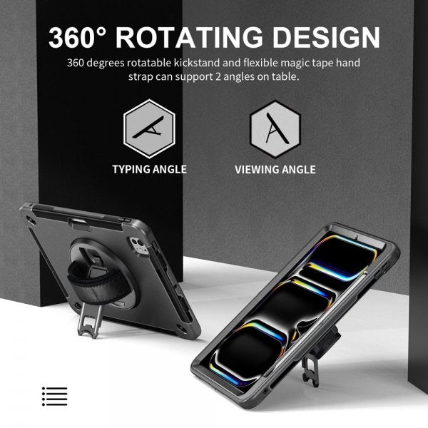 4smarts iPad Pro 11 (M4/M5) Cover Rugged Case Grip Sort