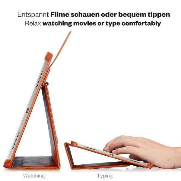 KAVAJ iPad Pro 12.9 (gen 4/5/6) Etui London Brun