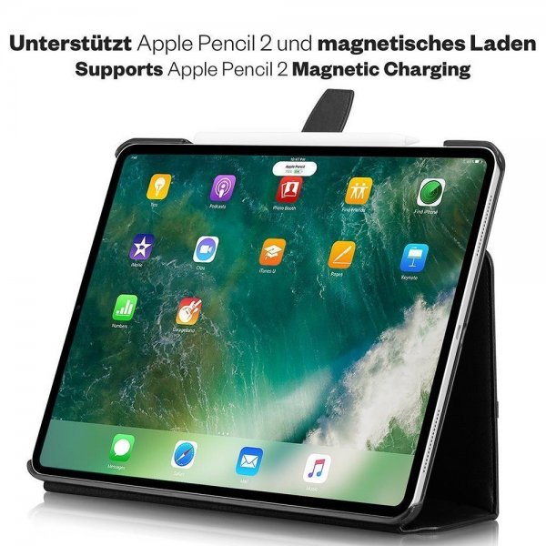 KAVAJ iPad Pro 12.9 (gen 4/5/6) Etui London Sort