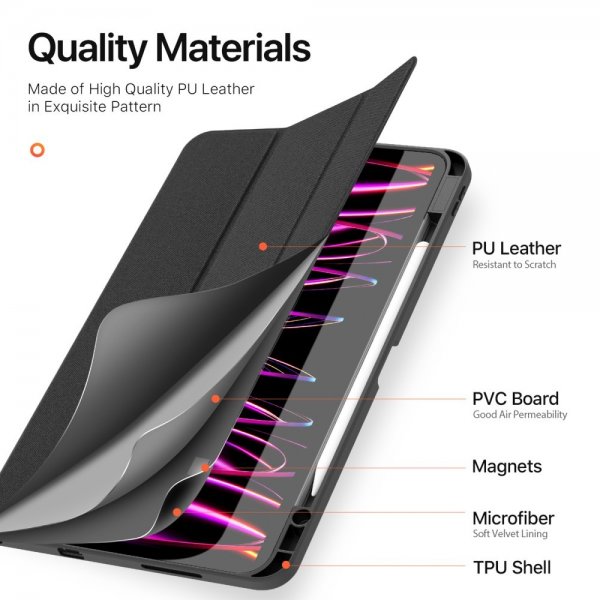 Dux Ducis iPad Pro 13 (M4/M5) Cover DOMO Series Sort