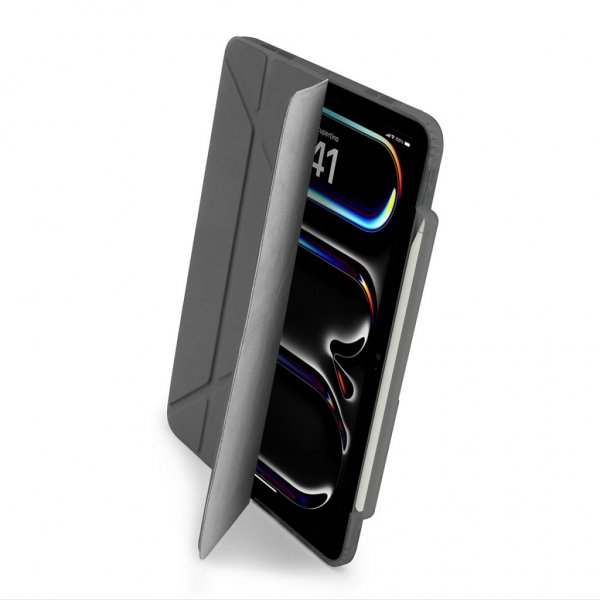 Pipetto iPad Pro 13 (M4/M5) Cover Origami No3 Pencil Case Grå
