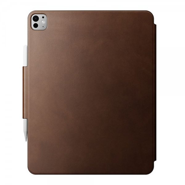 Nomad iPad Pro 13 (M4/M5) Etui Læder Folio Brun