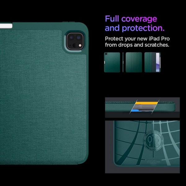 Spigen iPad Pro 13 (M4/M5) Cover Urban Fit Midnight Green