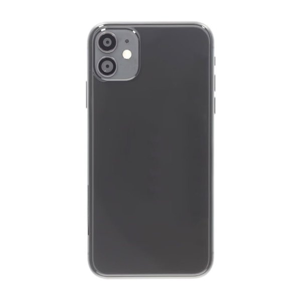 iPhone 11 Bagside med Komplet Ramme Premium - Sort
