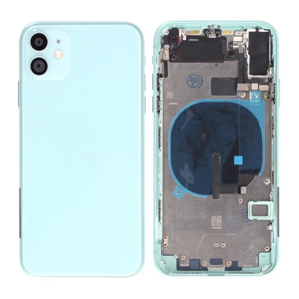 iPhone 11 Bagside med Komplet Ramme Premium - Grøn