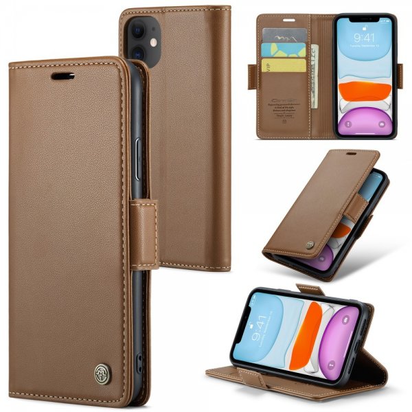 CaseMe iPhone 11 Etui 023-serie Brun