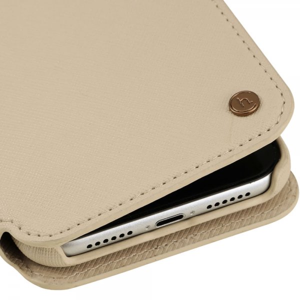 holdit iPhone 11 Etui Stockholm Aftageligt Cover Caramel Beige