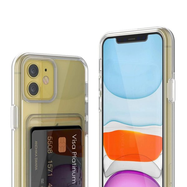 Rvelon iPhone 11 Cover Pung Gennemsigtig