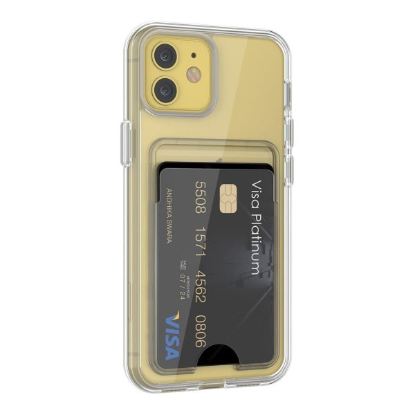 Rvelon iPhone 11 Cover Pung Gennemsigtig