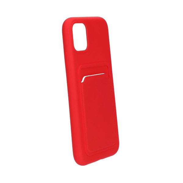 iPhone 11 Cover Kortholder Rød