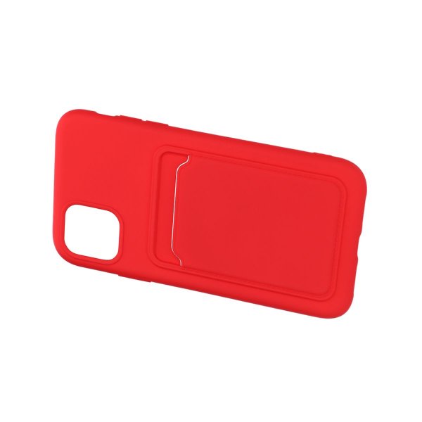 iPhone 11 Cover Kortholder Rød