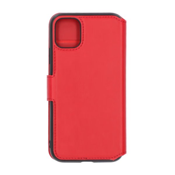 Rvelon iPhone 11 Cover Sammenklappeligt Kortrum Rød