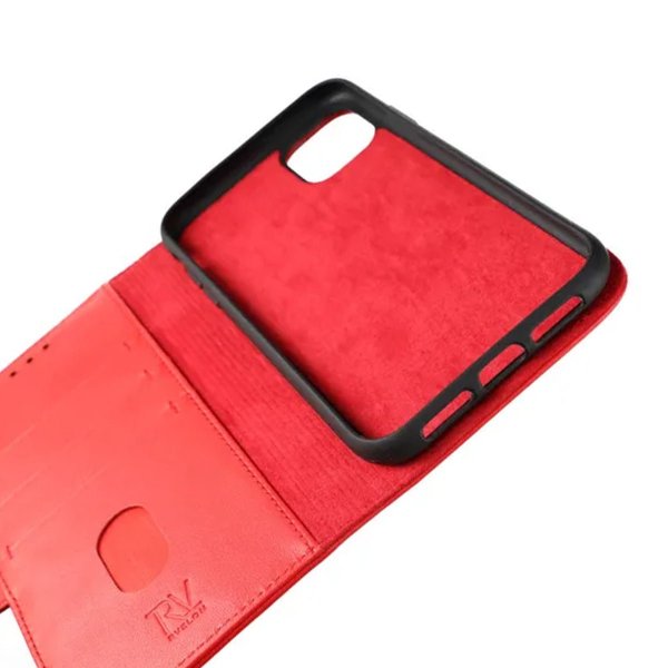 Rvelon iPhone 11 Cover Ægte Læder Rød