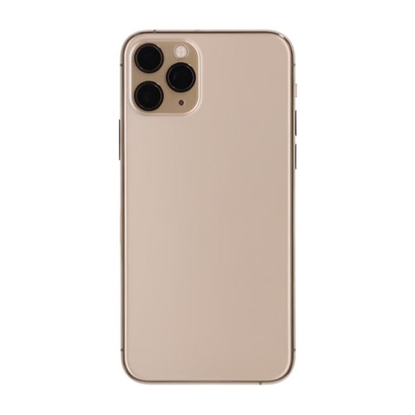 iPhone 11 Pro Bagside med Komplet Ramme Premium - Guld