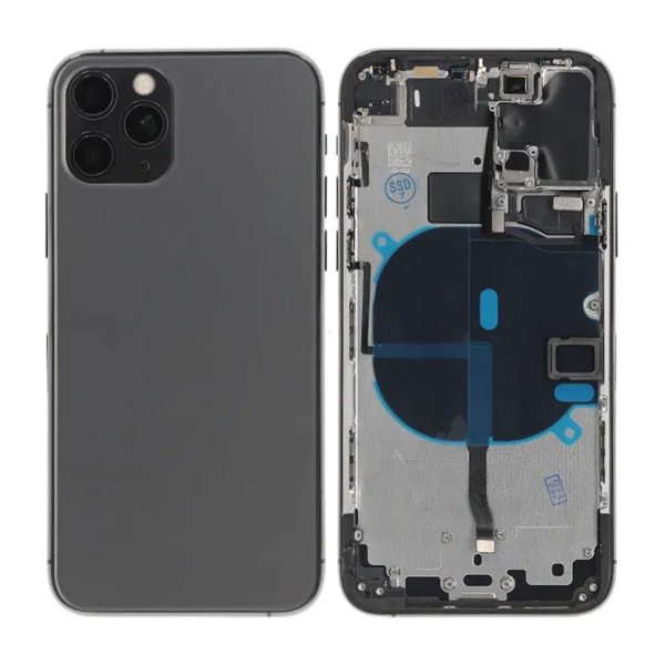 iPhone 11 Pro Bagside med Komplet Ramme OEM - Sort