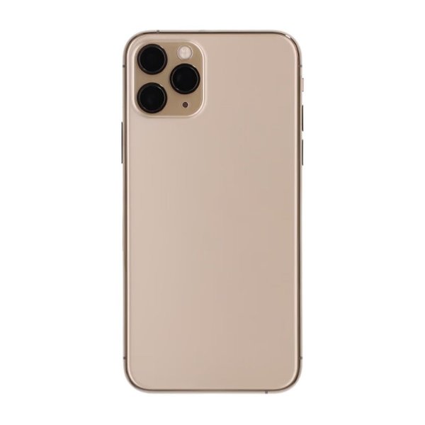 iPhone 11 Pro Max Bagside med Komplet Ramme Premium - Guld