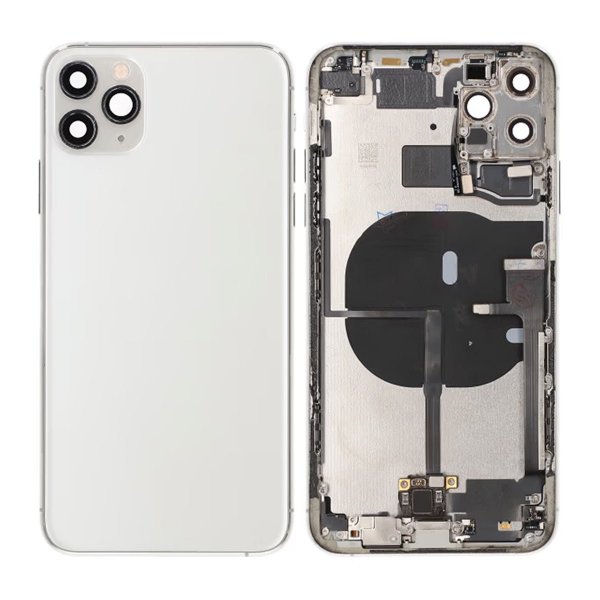 iPhone 11 Pro Max bagside med komplet ramme - hvid