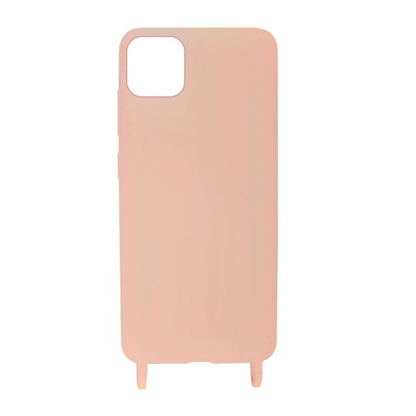 iPhone 11 Pro Max Cover Silikone med Halsrem Rosa