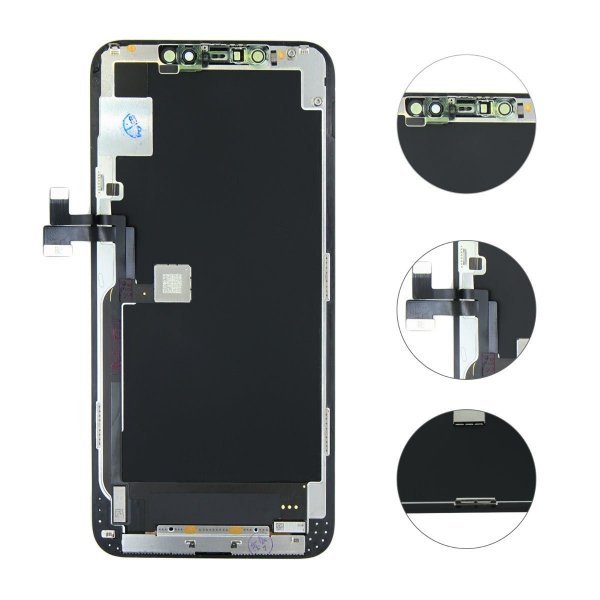 iPhone 11 Pro Max OLED Skærm - Sort (taget fra ny iPhone)