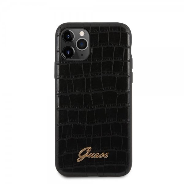 Guess iPhone 11 Pro Max Cover Croco Sort