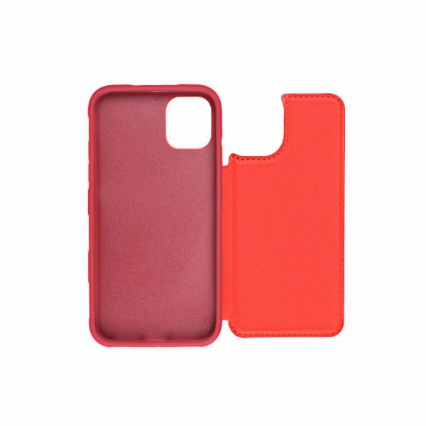iPhone 11 Pro Max Cover Udklappeligt Kortholder Rød
