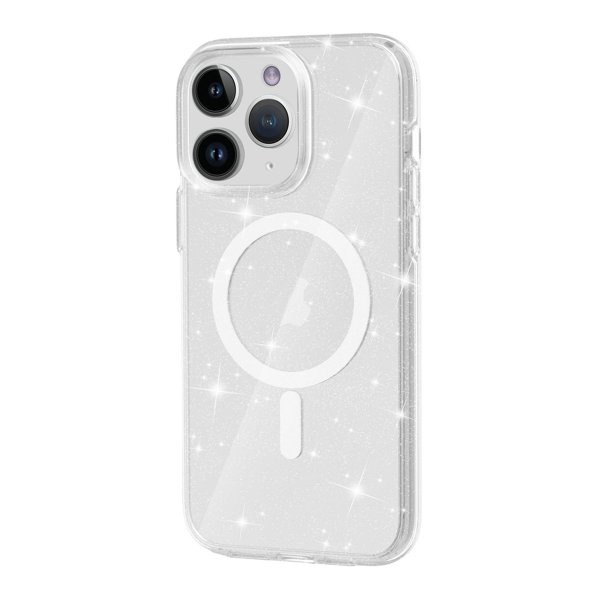 Rvelon iPhone 11 Pro Cover Glitter MagSafe Transparent