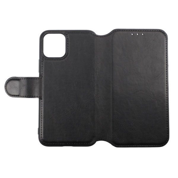 Rvelon iPhone 11 Pro Etui Udklappeligt Kortfag Sort