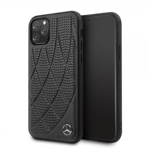 Mercedes Benz iPhone 11 Pro Cover Perforeret Sort