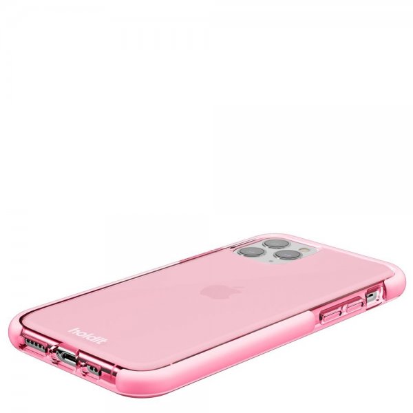 holdit iPhone 11 Pro Cover Seethru Bright Pink