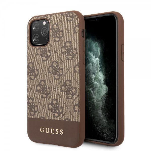 Guess iPhone 11 Pro Cover Stripe Brun