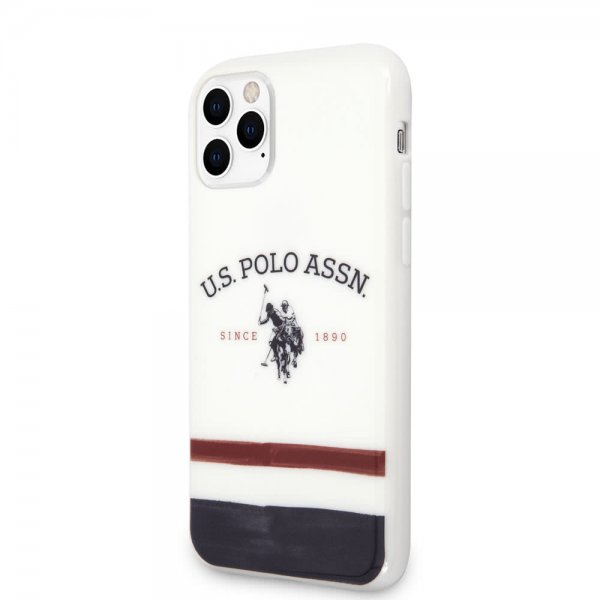 U.S. Polo iPhone 11 Pro Cover Tricolore Hvid