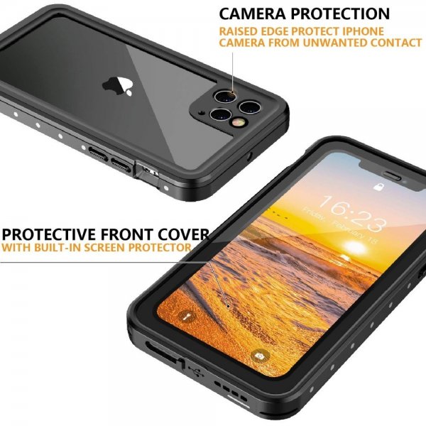 Redpepper iPhone 11 Pro Cover Vandtæt IP68 Sort
