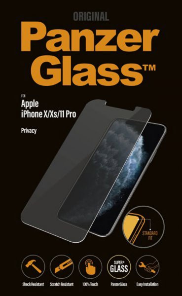 PanzerGlass iPhone X/Xs/11 Pro Skærmbeskyttelse Standard Fit Privacy