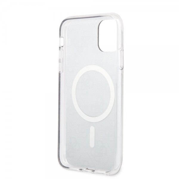 Guess iPhone 11 Cover 4G Pattern MagSafe Brun