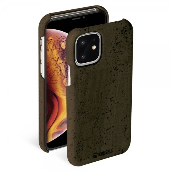 Krusell iPhone 11 Cover Birka Cover Mørkebrun