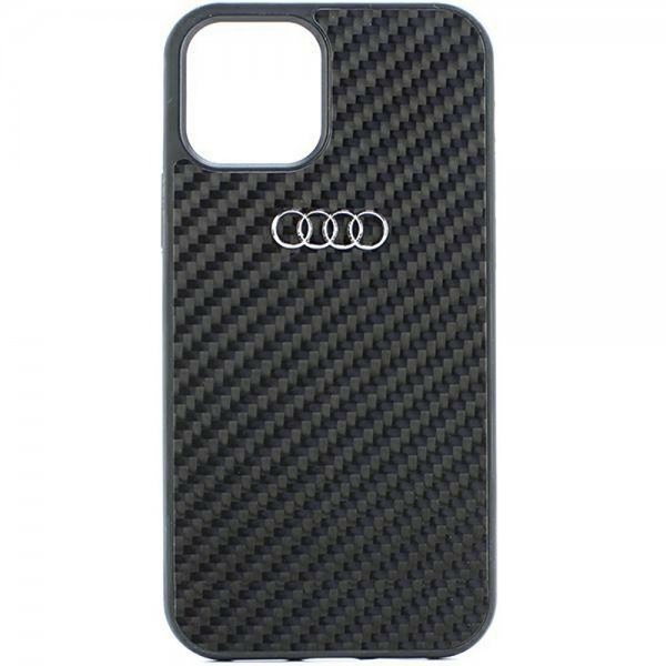 Audi iPhone 11 Cover Carbon Fiber Sort