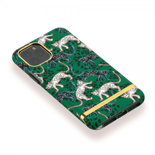 Richmond & Finch iPhone 11 Cover Green Leopard