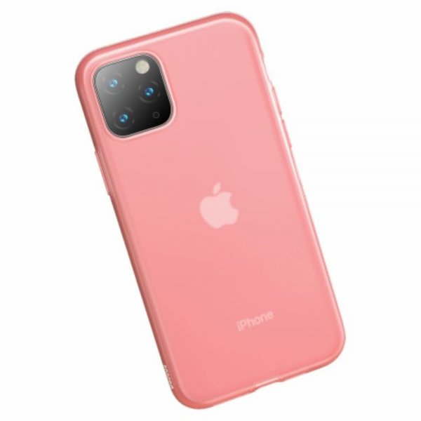 Baseus iPhone 11 Cover Jelly Flydende Silikone Gel Rosa
