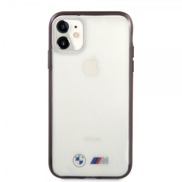 BMW iPhone 11 Cover Metallic Sort Transparent