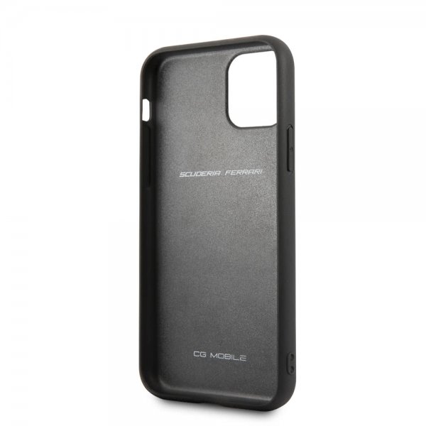Ferrari iPhone 11 Cover Off Track med Logo Sort