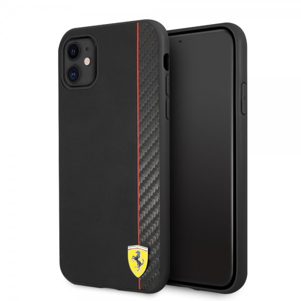Ferrari iPhone 11 Cover On Track Carbon Stripe Sort