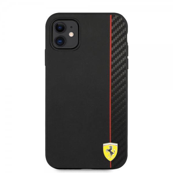 Ferrari iPhone 11 Cover On Track Carbon Stripe Sort